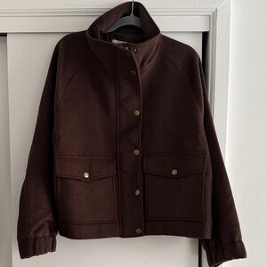 LOFT Dark Brown Utility Jacket